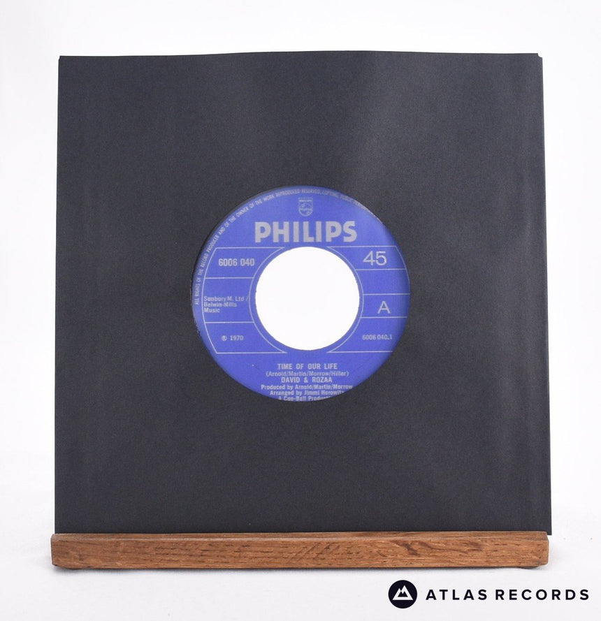 David And Rozaa Time Of Our Life 7" Vinyl Record - In Sleeve