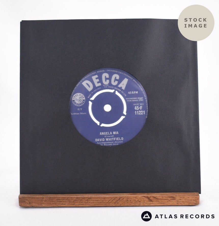 David Whitfield Angela Mia 7" Vinyl Record - Sleeve & Record Side-By-Side