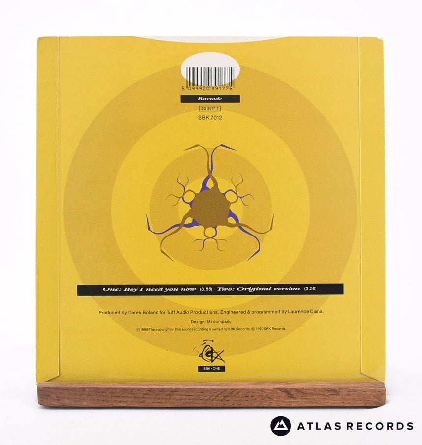 DeRuvo - Boy I Need You Now - 7" Vinyl Record - EX/VG+