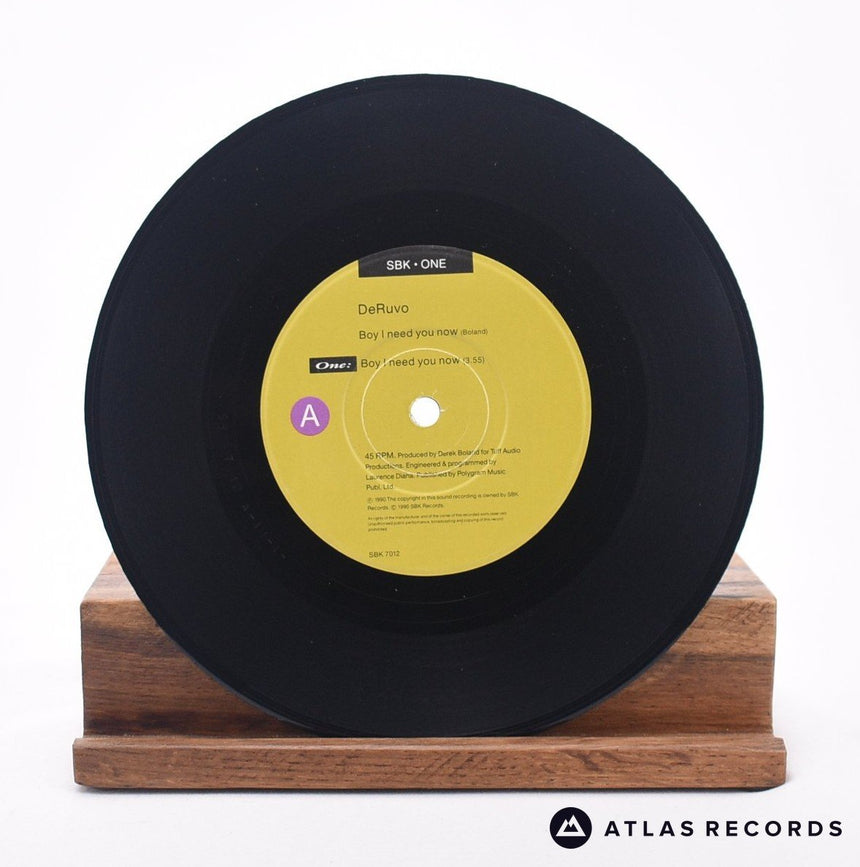 DeRuvo - Boy I Need You Now - 7" Vinyl Record - EX/VG+