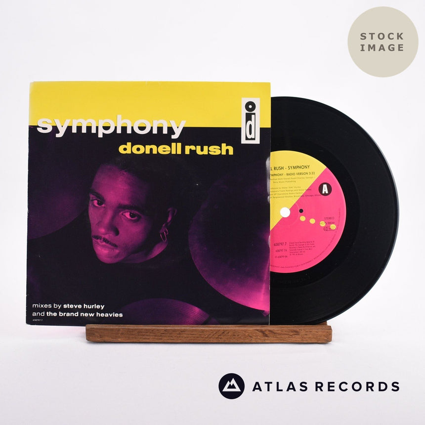 Donnell Rush Symphony 7" Vinyl Record - Sleeve & Record Side-By-Side
