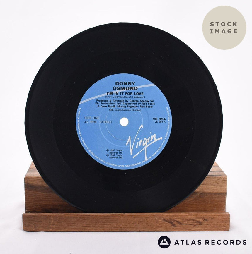 Donny Osmond I'm In It For Love Vinyl Record - Record A Side