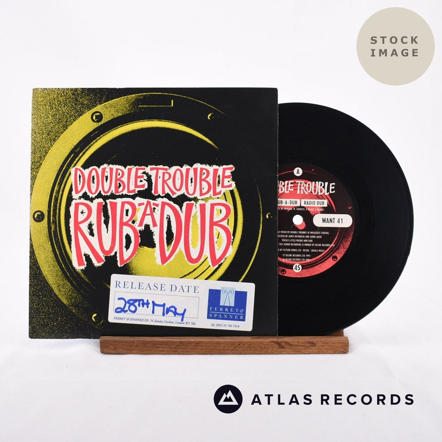 Double Trouble Rub-A-Dub Vinyl Record - Sleeve & Record Side-By-Side