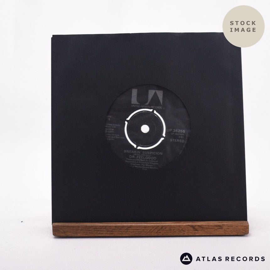 Dr. Feelgood Sneakin' Suspicion 7" Vinyl Record - Sleeve & Record Side-By-Side