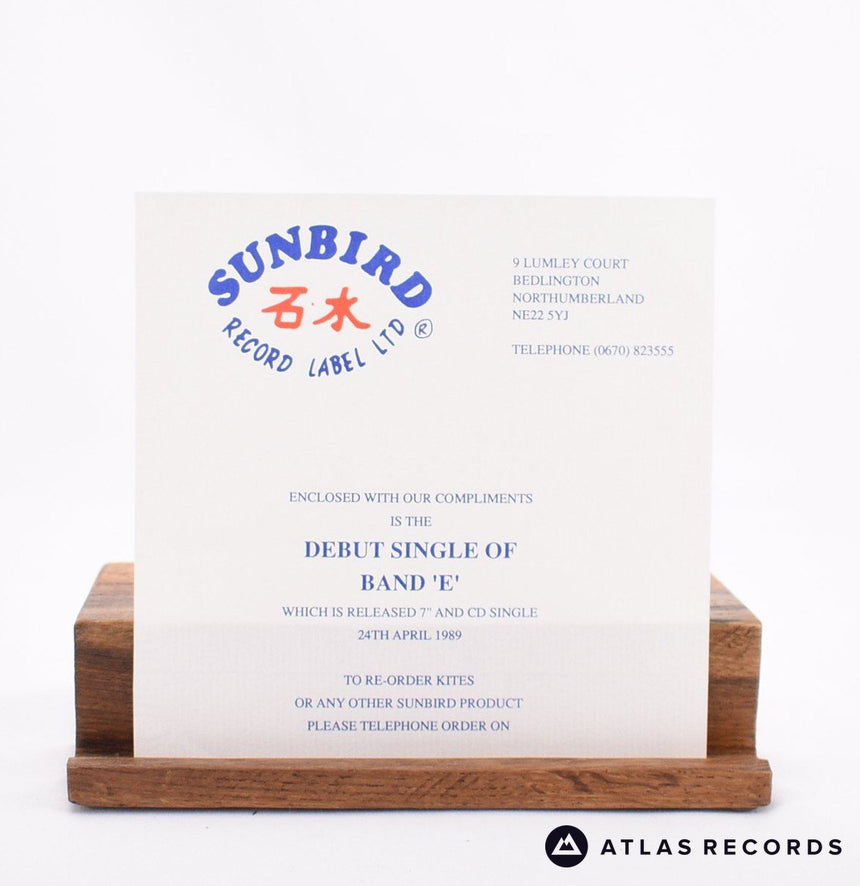 'E' - Kites - 7" Vinyl Record - EX/EX