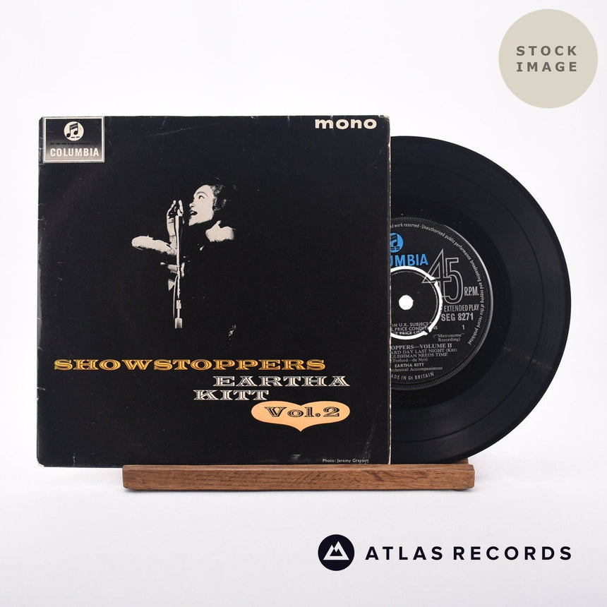 Eartha Kitt Show Stoppers Volume 2 7" Vinyl Record - Sleeve & Record Side-By-Side