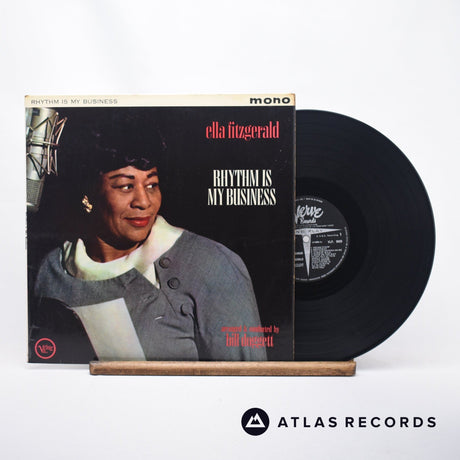 Ella Fitzgerald Rhythm Is My Business LP Vinyl Record - Front Cover & Record