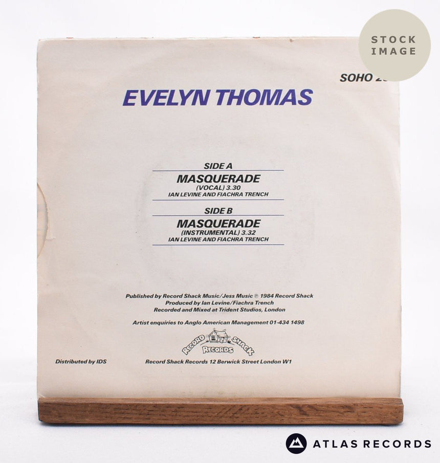 Evelyn Thomas Masquerade 7" Vinyl Record - Reverse Of Sleeve