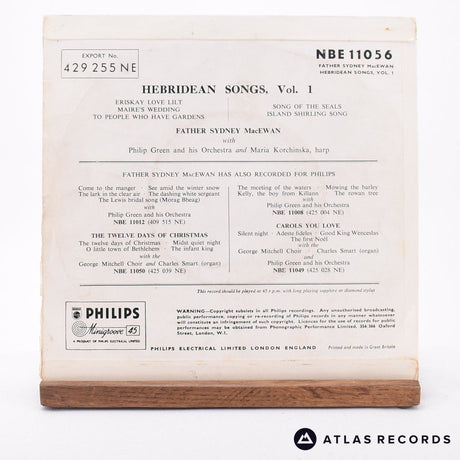 Father Sydney MacEwan - Hebridean Songs (Vol. 1) - 7" EP Vinyl Record - EX/VG+
