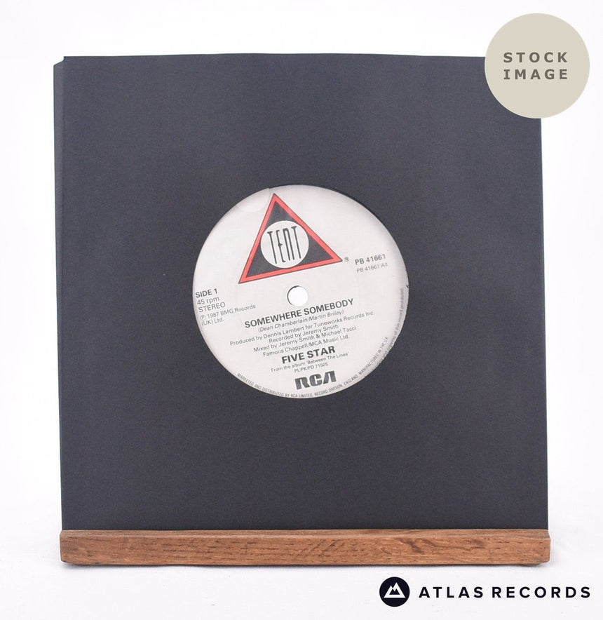 Five Star Somewhere Somebody 7" Vinyl Record - Sleeve & Record Side-By-Side