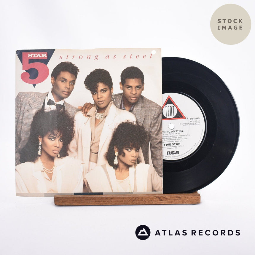 Five Star Strong As Steel 7" Vinyl Record - Sleeve & Record Side-By-Side