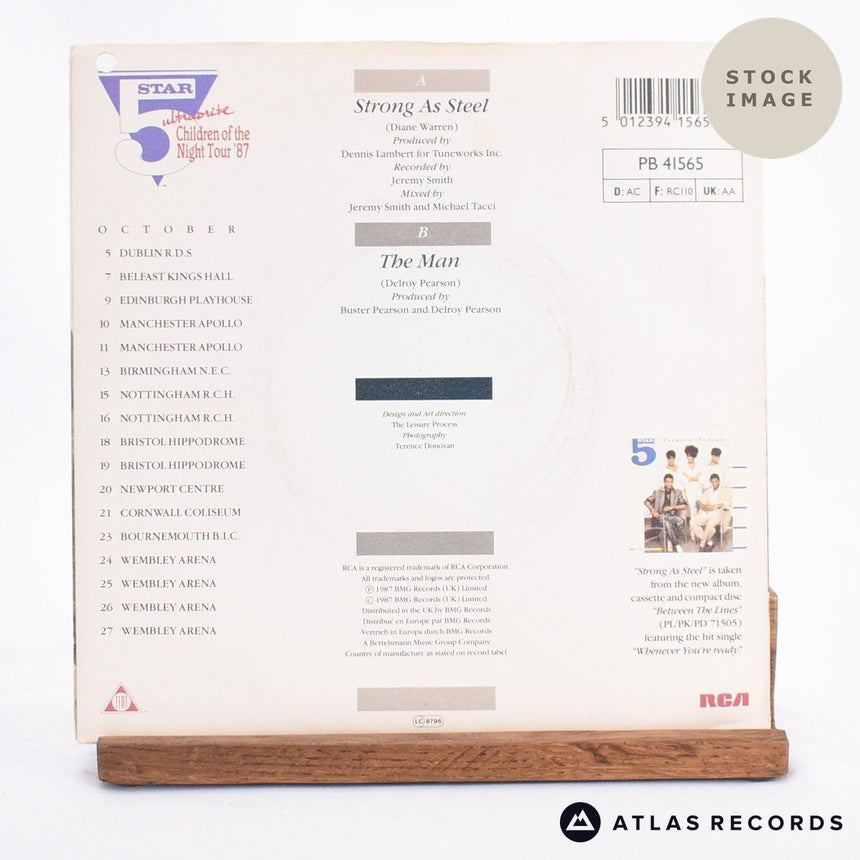 Five Star Strong As Steel 7" Vinyl Record - Reverse Of Sleeve