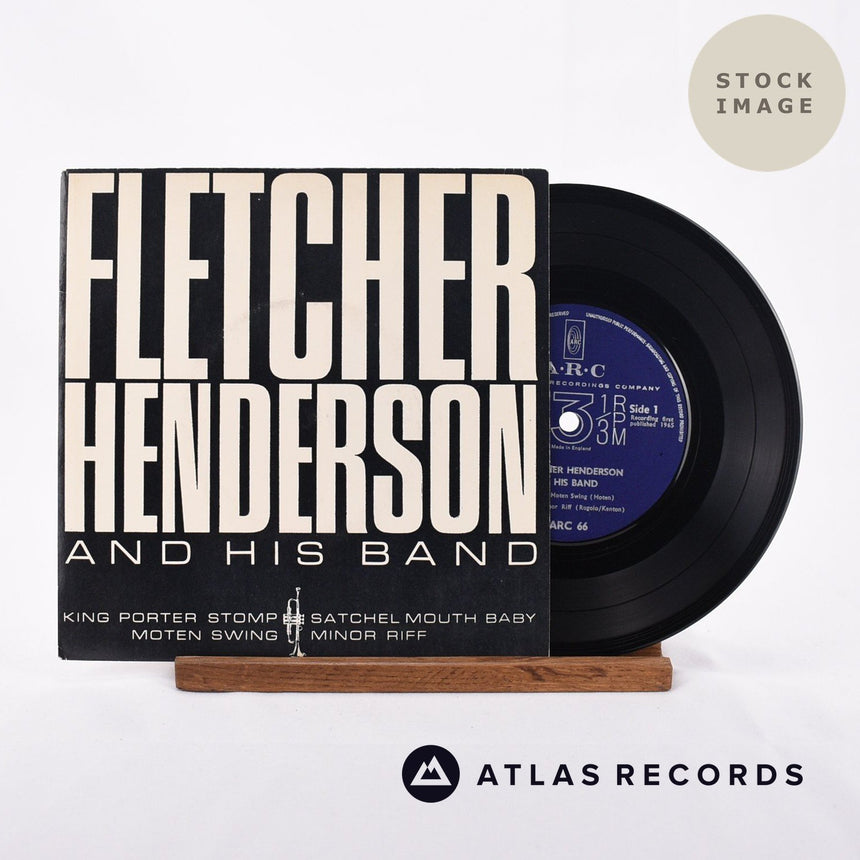 Fletcher Henderson And His Big Band Fletcher Henderson And His Band Vinyl Record - Sleeve & Record Side-By-Side