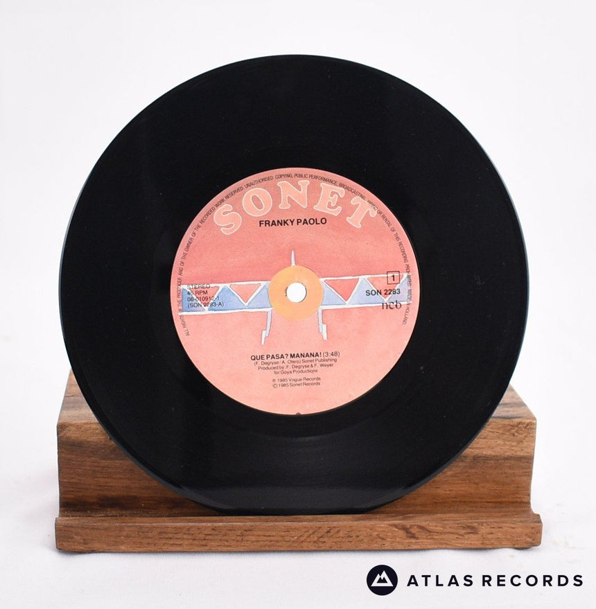 Franky Paolo - Que Pasa? Manana! - 7" Vinyl Record - VG+/EX