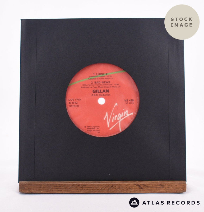 Gillan No Laughing In Heaven 7" Vinyl Record - Reverse Of Sleeve