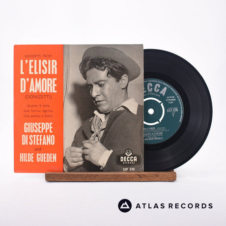 Giuseppe di Stefano Excerpts From L'Elisir D'Amore 7" Vinyl Record - Front Cover & Record