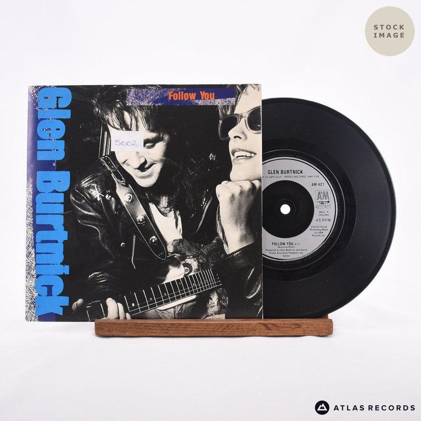 Glen Burtnick Follow You Vinyl Record - Sleeve & Record Side-By-Side