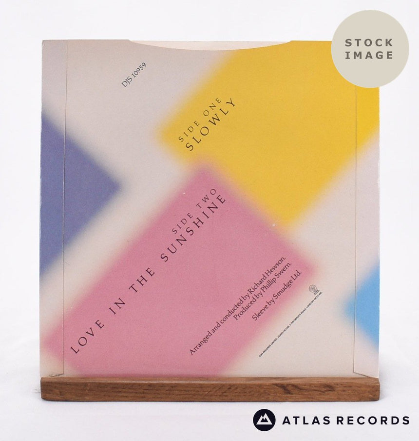 Grace Kennedy Slowly 1980 Vinyl Record - Reverse Of Sleeve