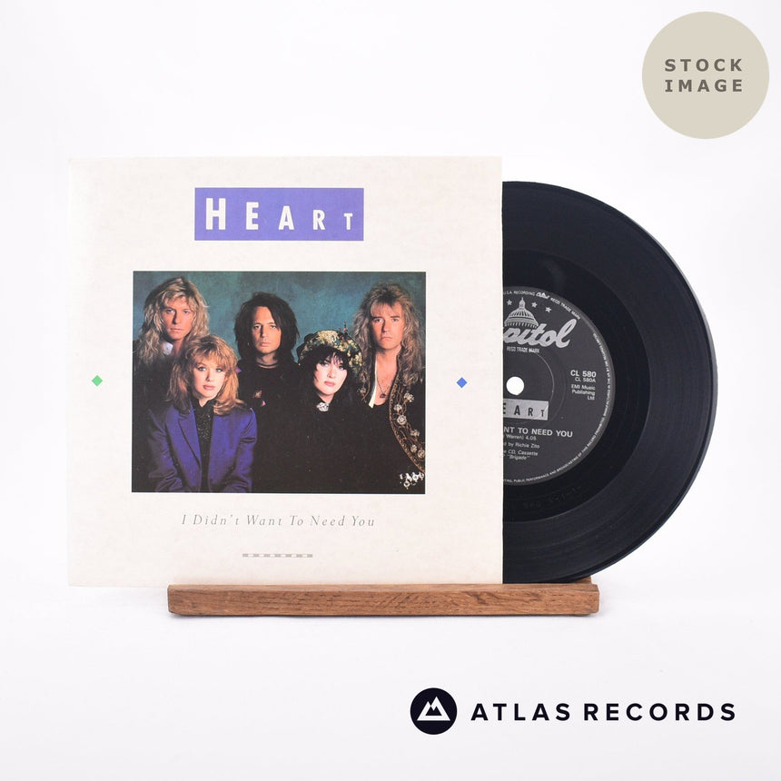 Heart I Didn't Want To Need You 7" Vinyl Record - Sleeve & Record Side-By-Side