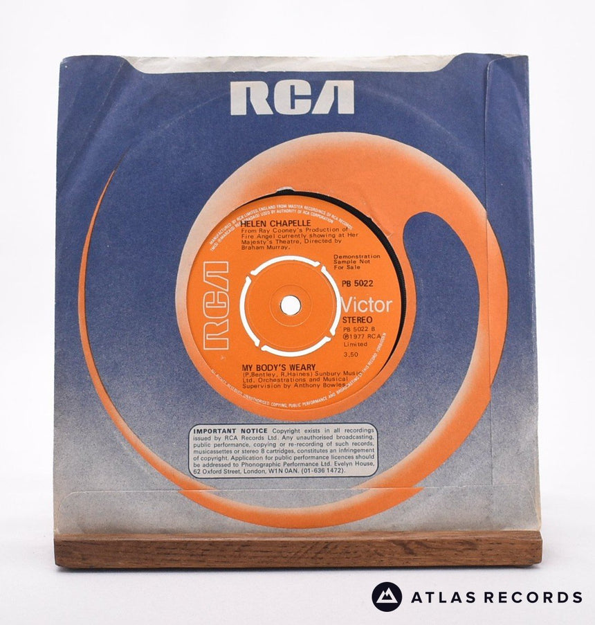 Helen Chappelle - Sun Man - Promo 7" Vinyl Record - VG+/VG+