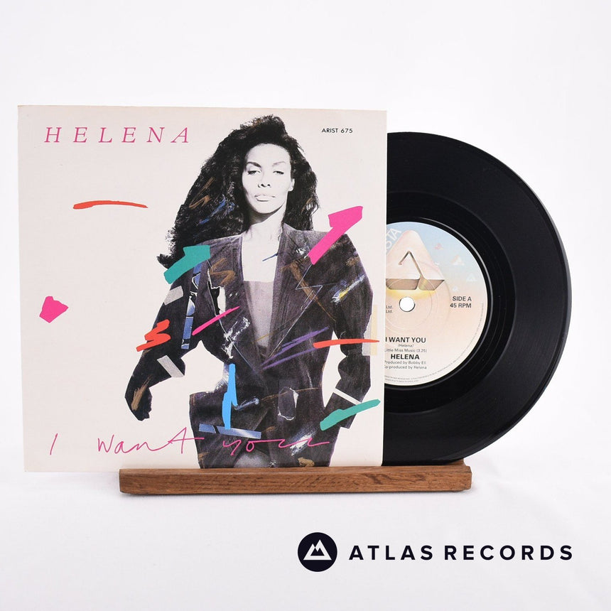 Helena Springs I Want You 7" Vinyl Record - Front Cover & Record