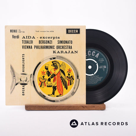 Herbert von Karajan Verdi Aida Excerts 7" Vinyl Record - Front Cover & Record