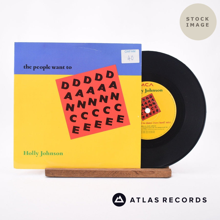Holly Johnson The People Want To Dance 7" Vinyl Record - Sleeve & Record Side-By-Side