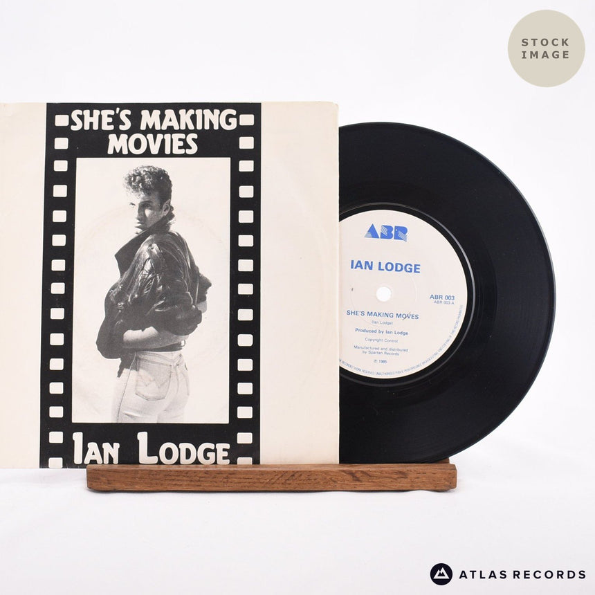 Ian Lodge She's Making Movies 1985 Vinyl Record - Sleeve & Record Side-By-Side