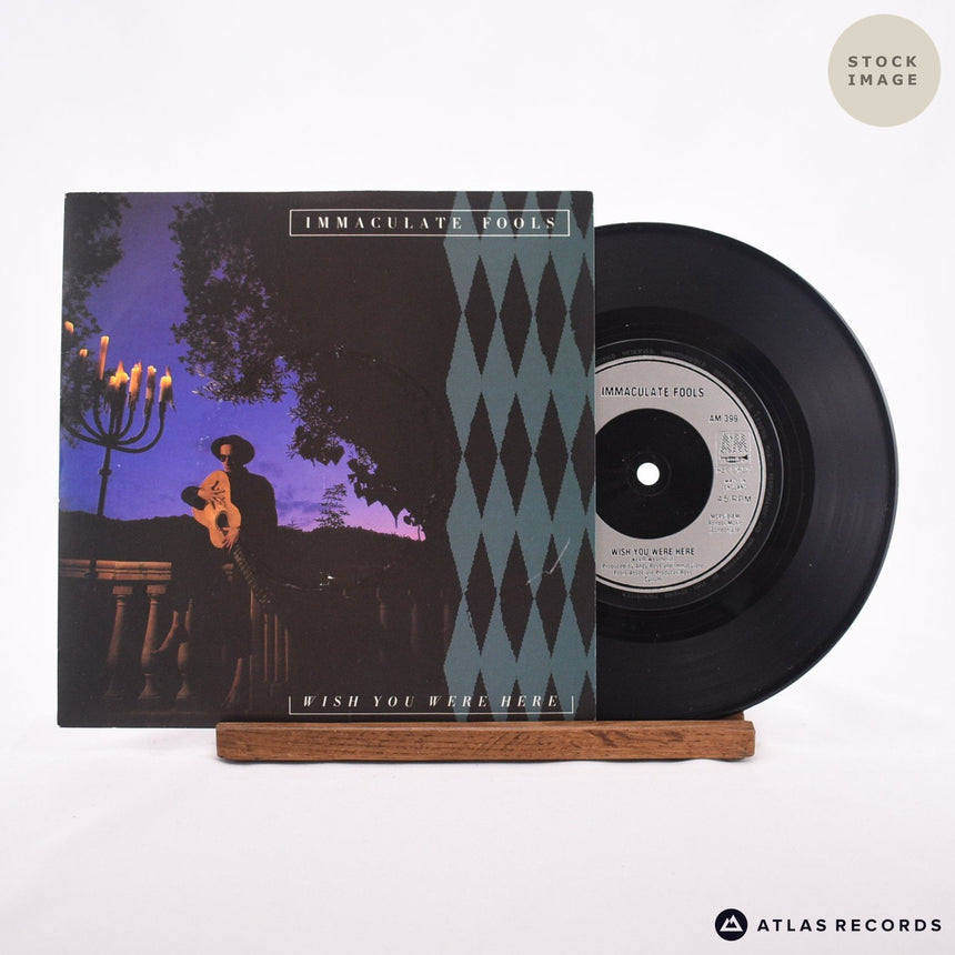 Immaculate Fools Wish You Were Here 1987 Vinyl Record - Sleeve & Record Side-By-Side