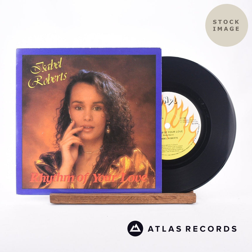 Isabel Roberts Rhythm Of Your Love 7" Vinyl Record - Sleeve & Record Side-By-Side