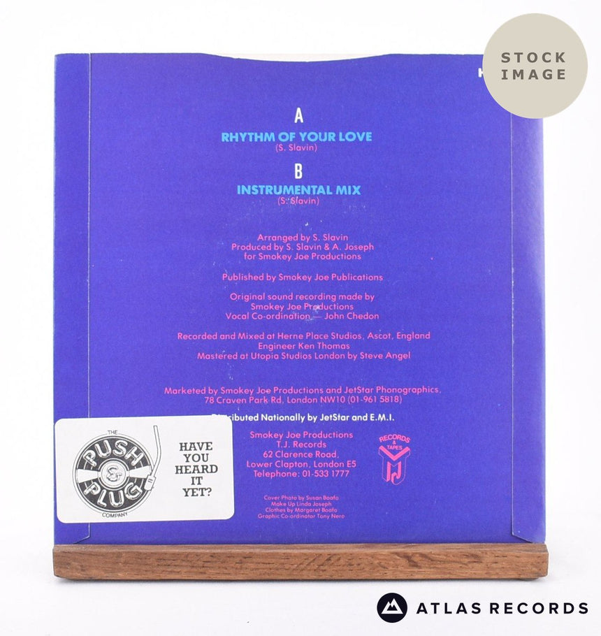 Isabel Roberts Rhythm Of Your Love 7" Vinyl Record - Reverse Of Sleeve