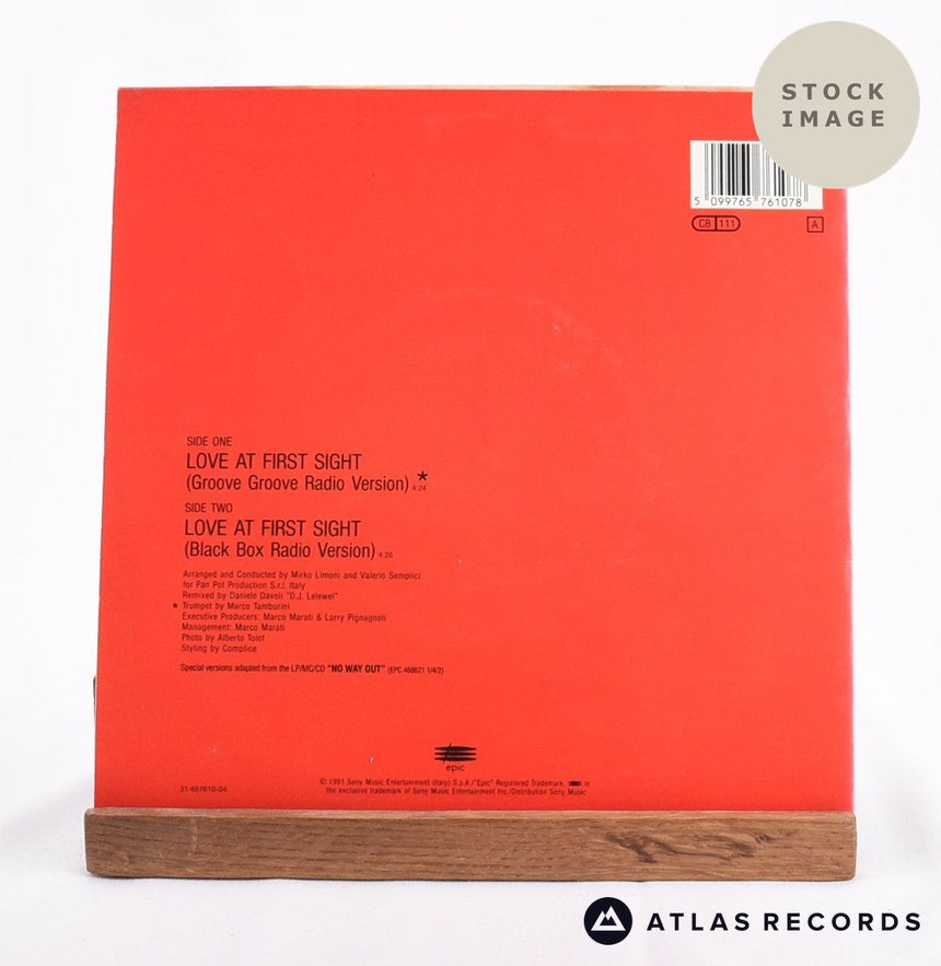 Ivana Spagna Love At First Sight Vinyl Record - Reverse Of Sleeve