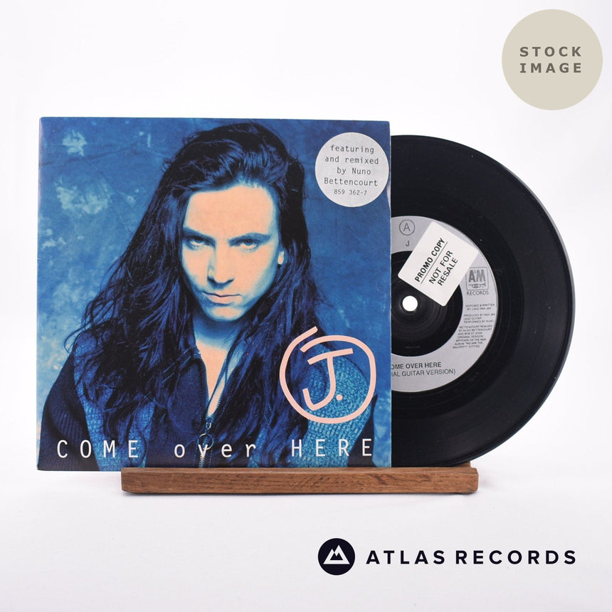 J. Come Over Here 7" Vinyl Record - Sleeve & Record Side-By-Side