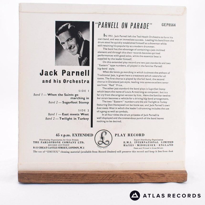 Jack Parnell & His Orchestra - Parnell On Parade - 7" EP Vinyl Record - VG+/VG+