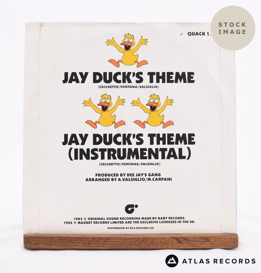Jay Duck And J. D. Revolution Jay Duck's Theme Vinyl Record - Reverse Of Sleeve