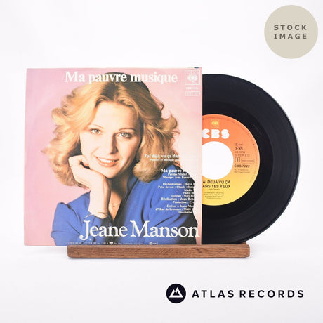 Jeane Manson J'ai Déjà Vu Ça Dans Tes Yeux 7" Vinyl Record - Sleeve & Record Side-By-Side