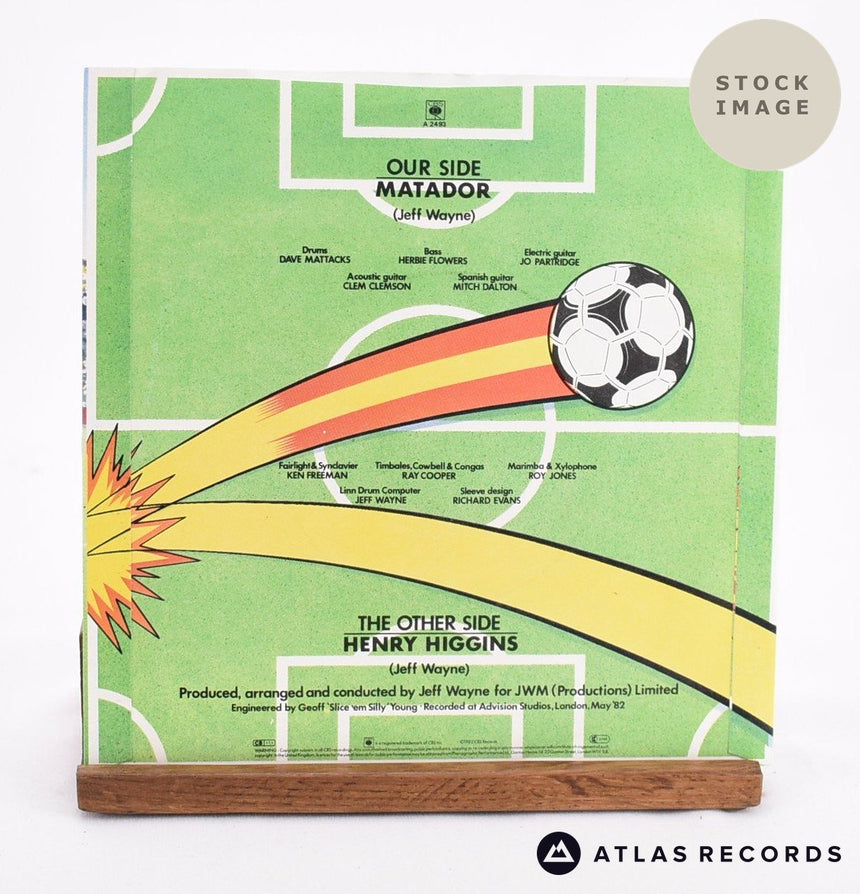 Jeff Wayne Matador Vinyl Record - Reverse Of Sleeve