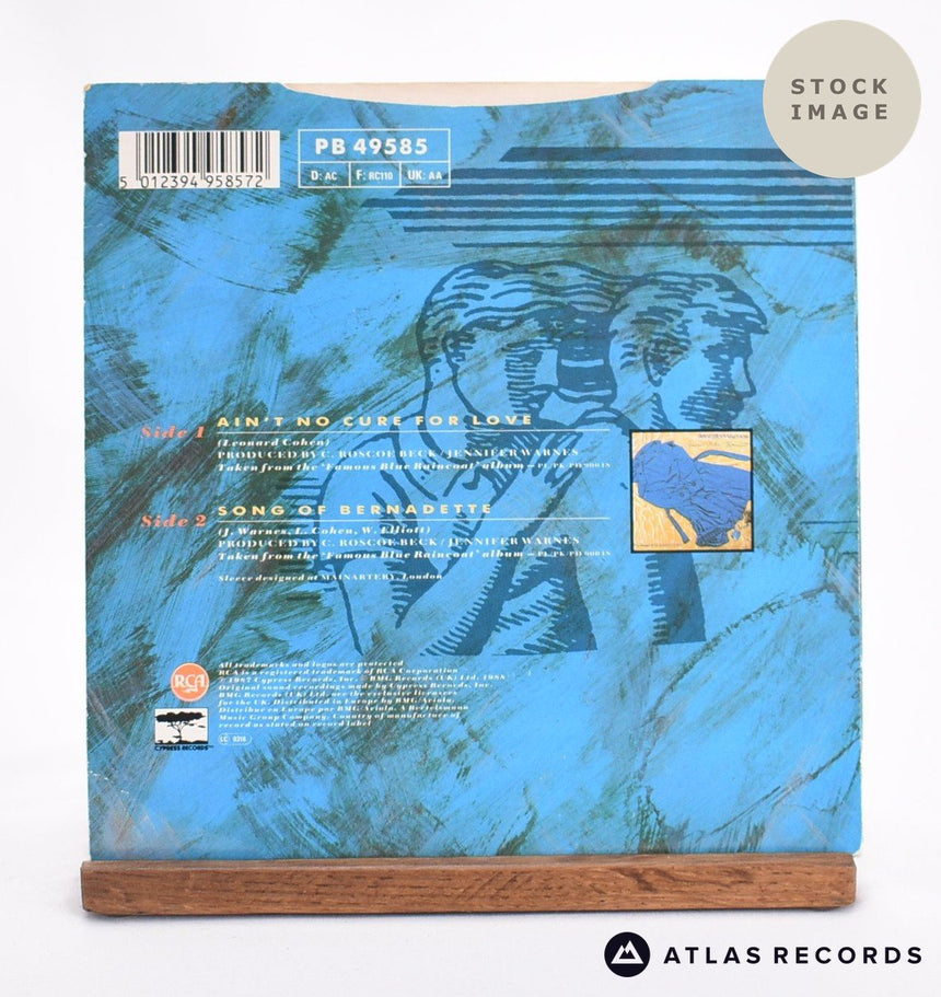 Jennifer Warnes Ain't No Cure For Love 7" Vinyl Record - Reverse Of Sleeve