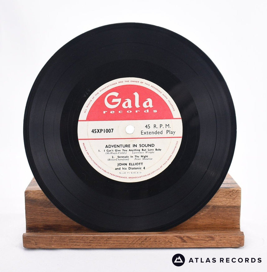John Elliott And His Diatonic Four - Adventure In Sound - 7" EP Vinyl Record - VG+/VG