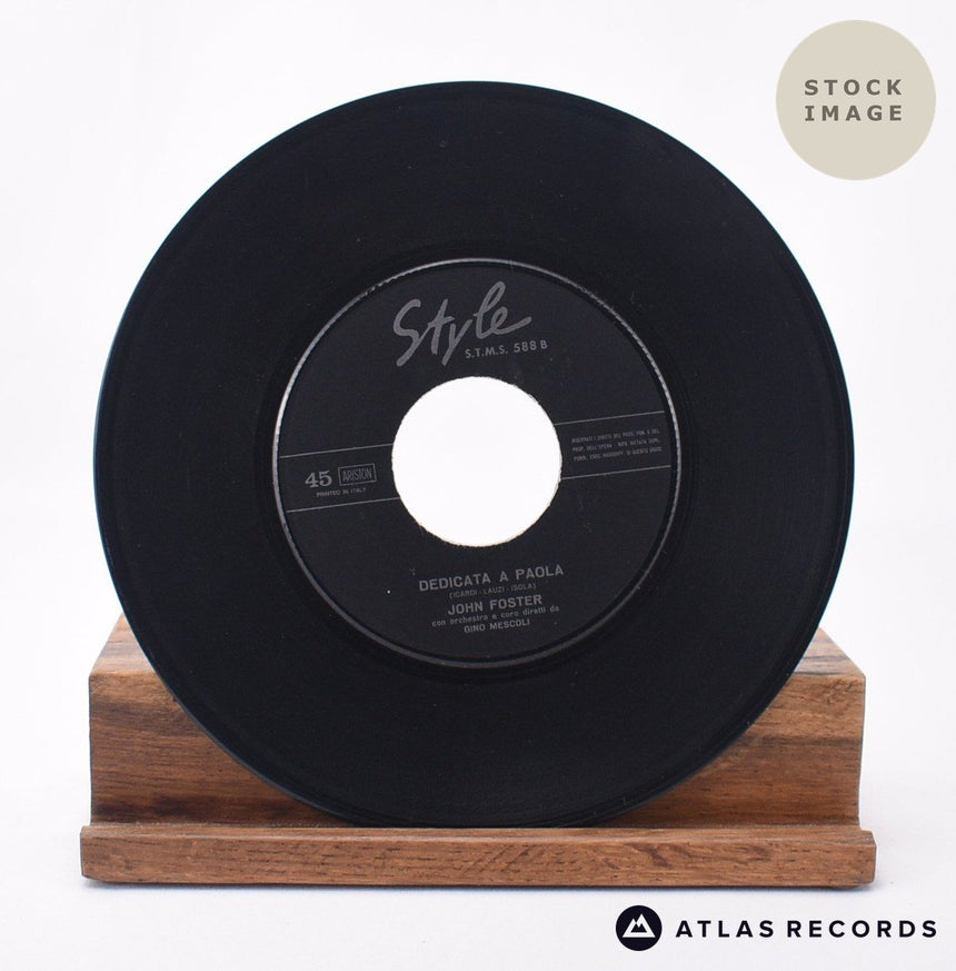 John Foster Amore Scusami 7" Vinyl Record - Record B Side