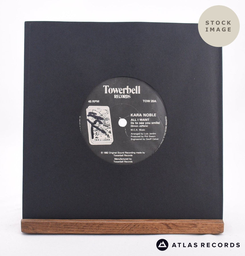 Kara Noble All I Want 7" Vinyl Record - Sleeve & Record Side-By-Side