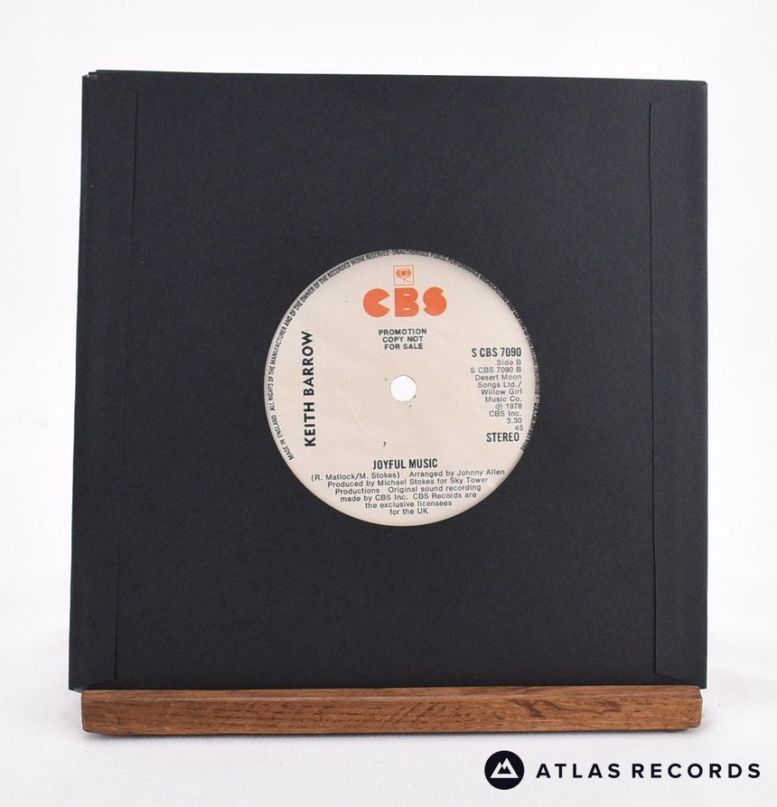 Keith Barrow - Turn Me Up - Promo 7" Vinyl Record - NM