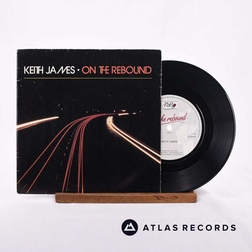 Keith James On The Rebound 7" Vinyl Record - Front Cover & Record