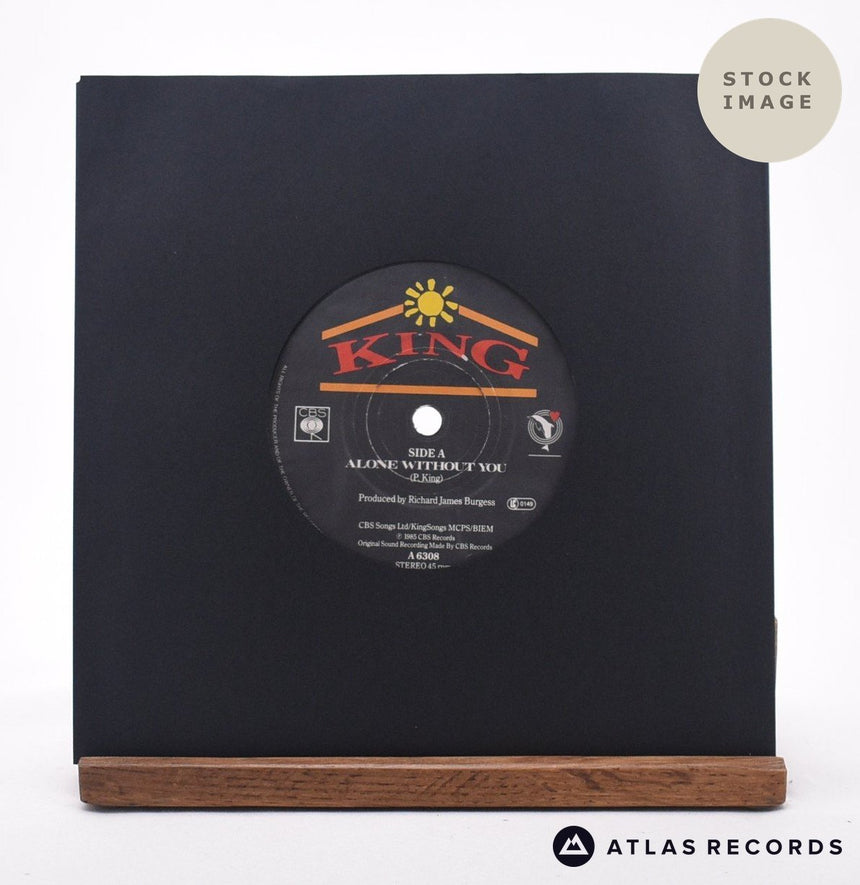 King Alone Without You 7" Vinyl Record - Sleeve & Record Side-By-Side