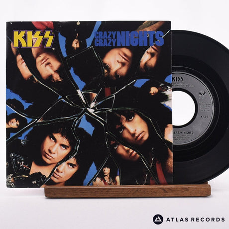Kiss Crazy Crazy Nights 7" Vinyl Record - Front Cover & Record