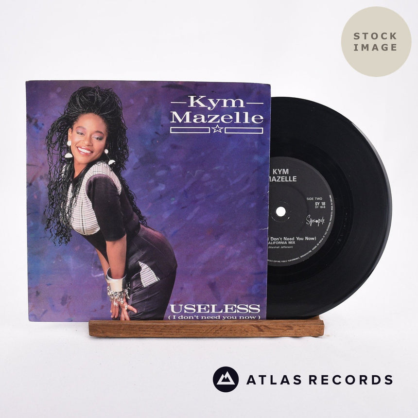Kym Mazelle Useless 1991 Vinyl Record - Sleeve & Record Side-By-Side