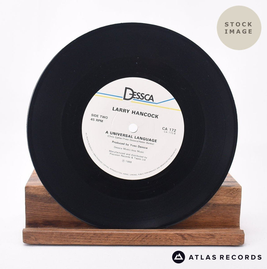 Larry Hancock Time Out For Love 7" Vinyl Record - Record B Side