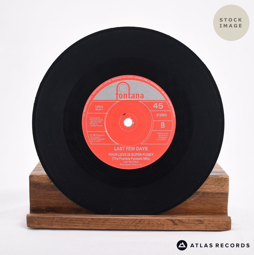 Last Few Days Your Love Is Super-Funky 1993 Vinyl Record - Record B Side