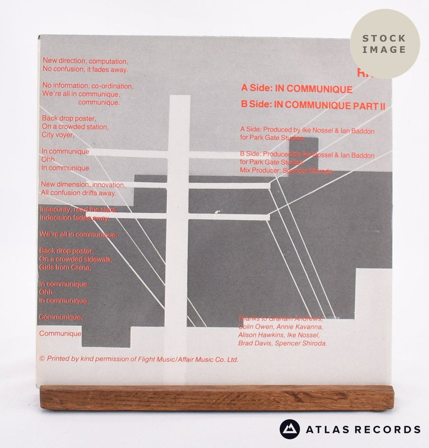 Le One In Communique Vinyl Record - Reverse Of Sleeve