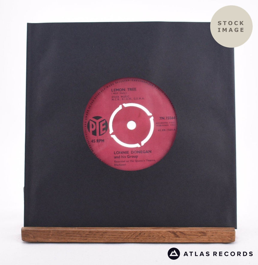 Lonnie Donegan And His Group Lemon Tree 7" Vinyl Record - Sleeve & Record Side-By-Side